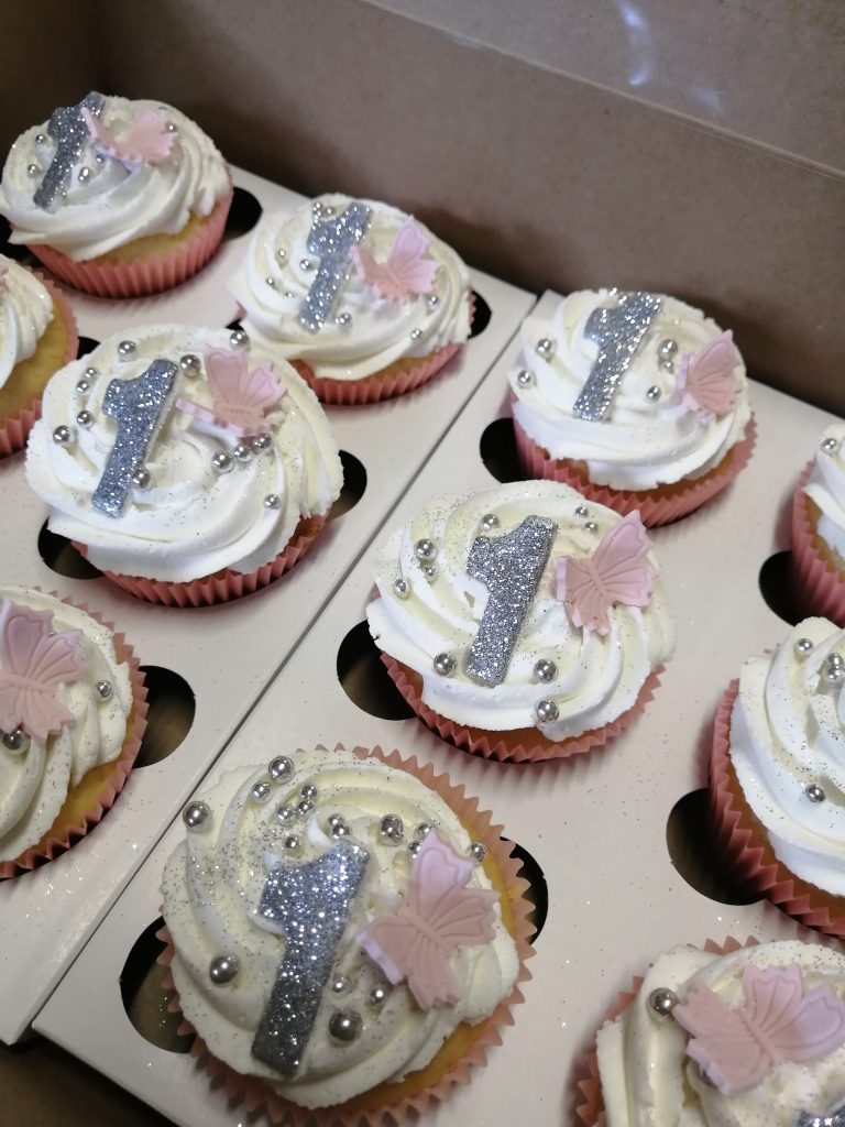 First Birthday Cupcakes